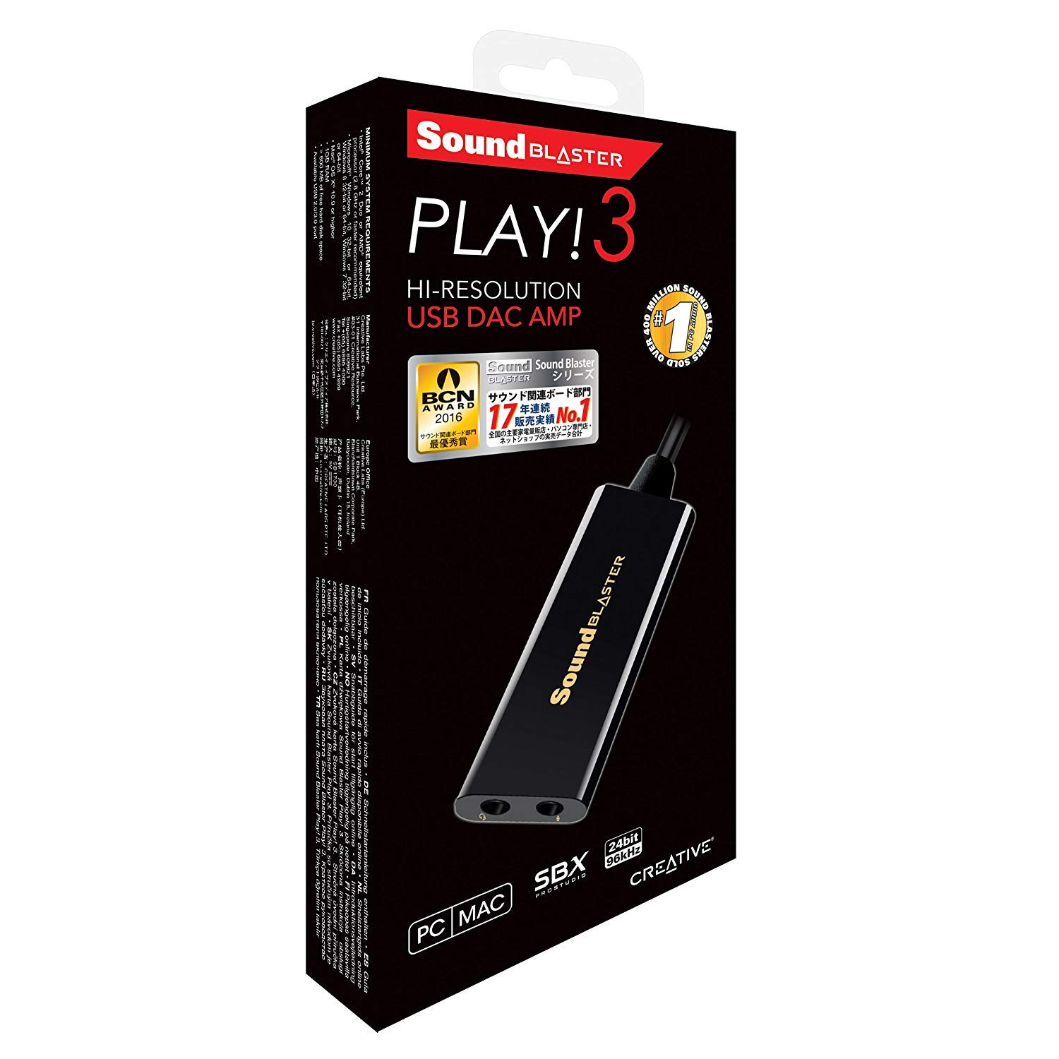 Placa de Som Creative Sound Blaster Play 3 USB 4